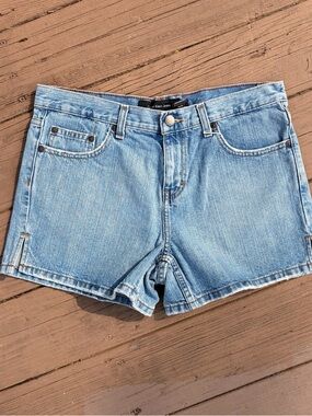 Vintage 90’s Calvin Klein Jeans Light Wash Denim Short Shorts with side slit